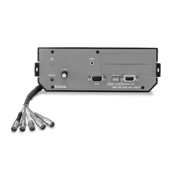 Extron electronics Computer-Video Interface RGB 508 AKM Product Manual