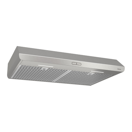 Venmar BKDD1 Series Range Hood Manuals
