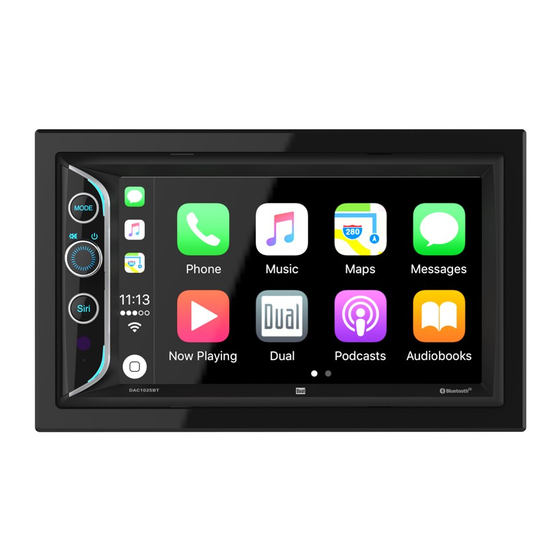 Dual DAC1025BT Installation & Owner's Manual