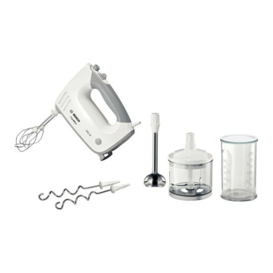Bosch MFQ364 AR Series Manuals
