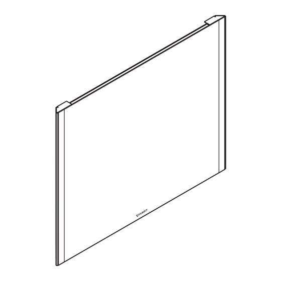 DURAVIT XViu XV 7032 Mounting Instructions