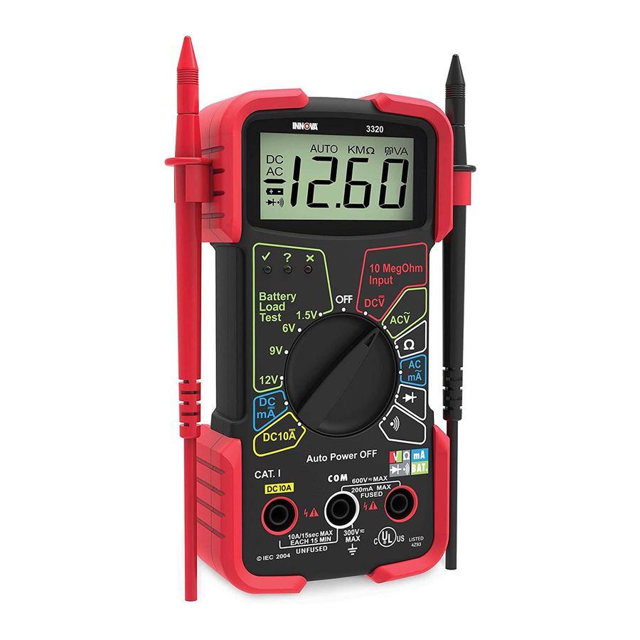 Innova 3320 - DIGITAL MULTIMETER Manual