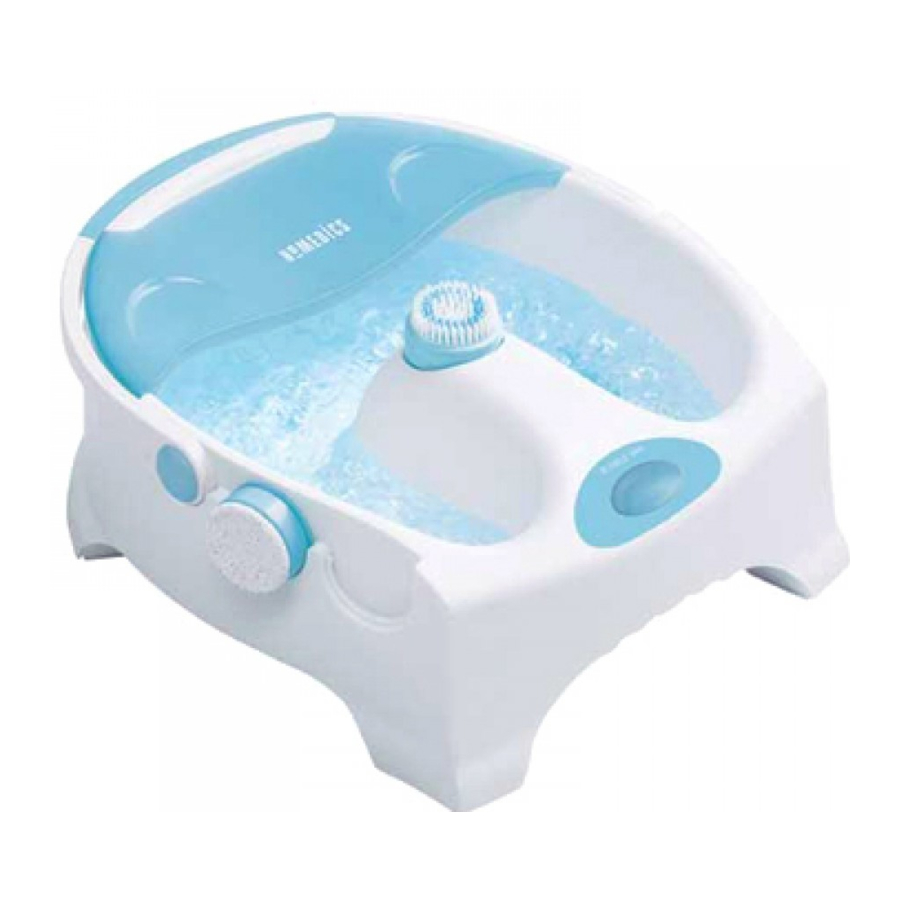 Homedics BubbleSpa BL-150 Manual