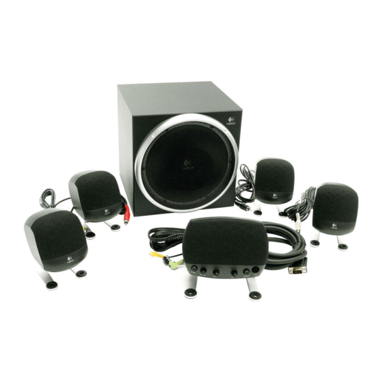 Logitech 9700730403 - Z-640 6 Speaker Surround Sound System Manuals