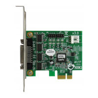 Siig CyberSerial Dual PCIe Quick Installation Manual