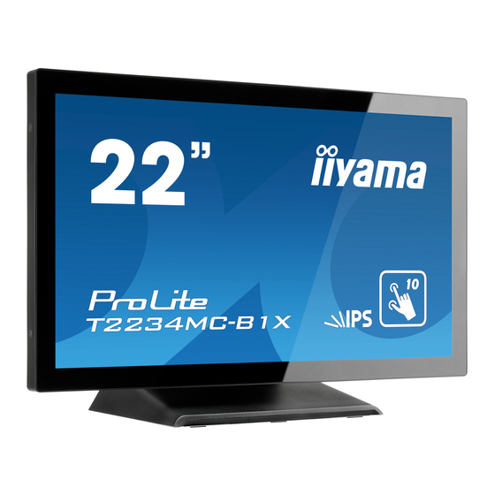 IIYAMA ProLite T2234MC Manuals