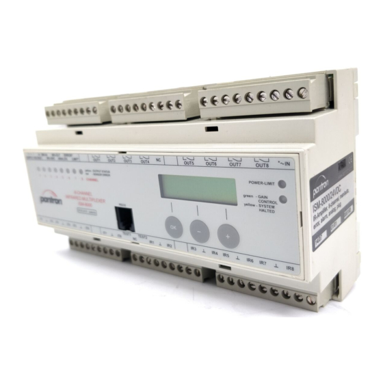Pantron ISM-8000 Series Operating Instructions Manual