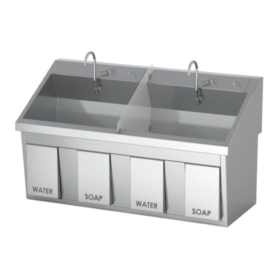 Logiquip SS32 Stainless Scrub Sink Manuals
