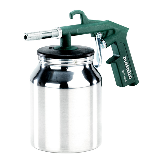 Metabo SSP 1000 Instructions Manual