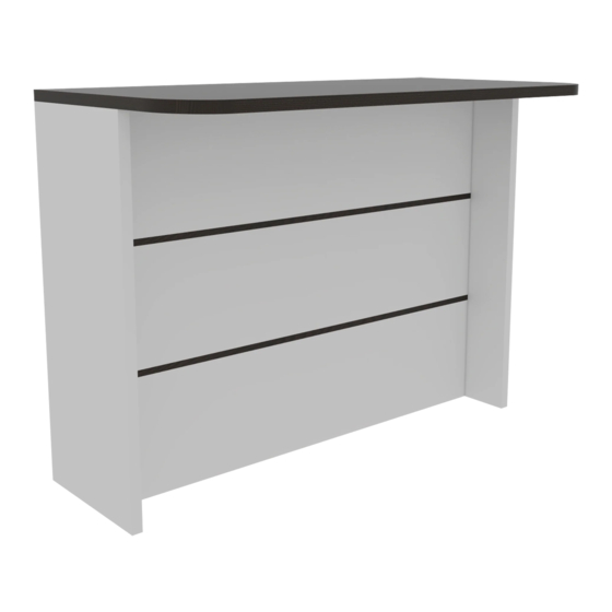 RTA FENDI AUXILIAR KITCHEN BAR TABLE Assembly Instructions Manual