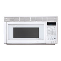 Sharp R1874 - 1.1 cu. Ft. Microwave Oven Installation Manual