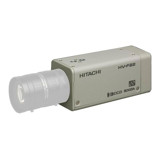 Hitachi HV-F22GV Manuals