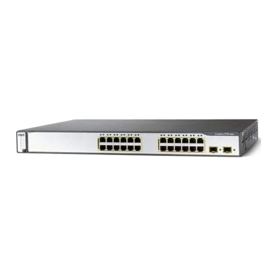 Cisco Catalyst 3750G Getting Started Manual