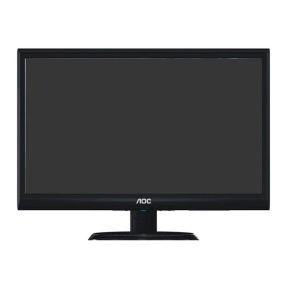 AOC E2060Sw LED LCD Monitor Manuals