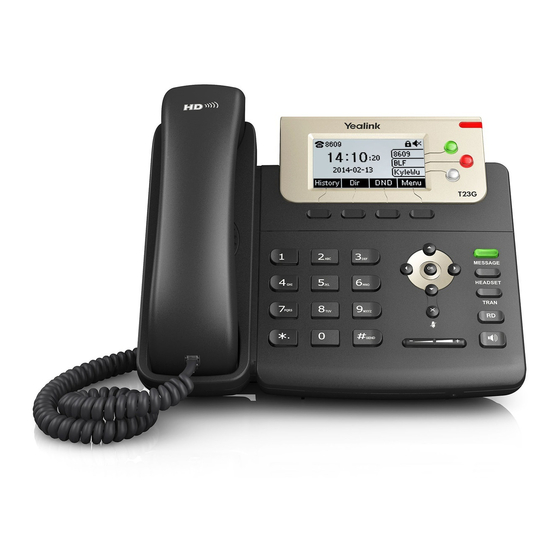 Yealink SIP-T22P User Manual