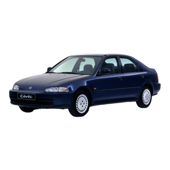 Honda 1995 Civic Sedan Manuals