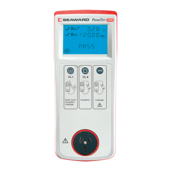 Seaward PrimeTest 125 EL Operating	 Instruction