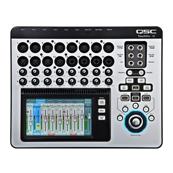QSC TouchMix Series Technical Notes
