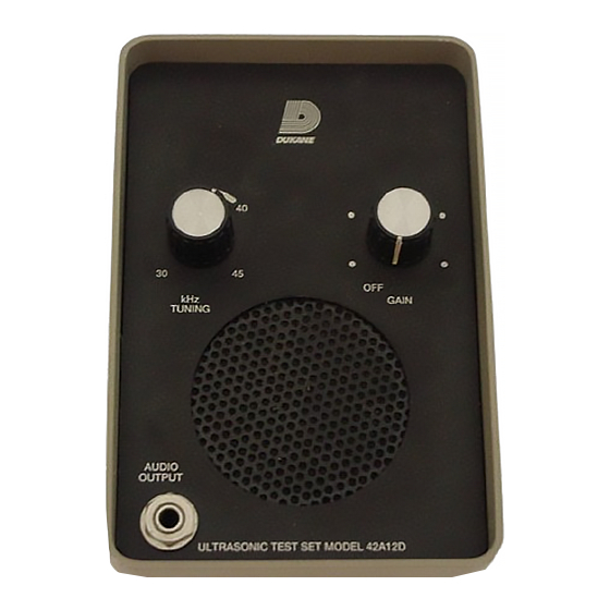 Dukane 42A12D Technical Manual