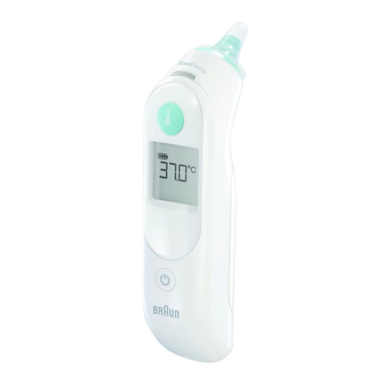 Braun ThermoScan IRT6030 Manual