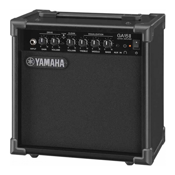 Yamaha GA15II Owner's Manual