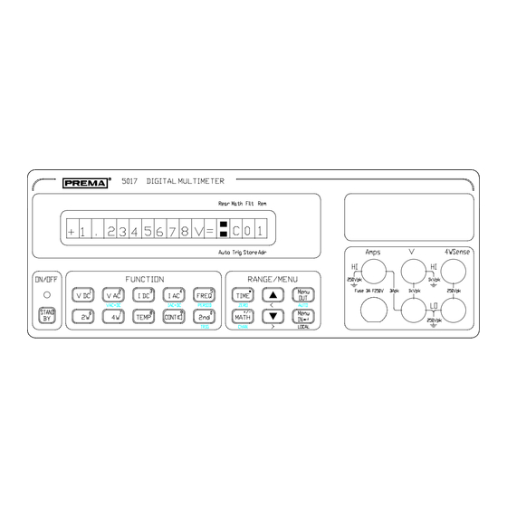 Prema DMM 5017 User Manual