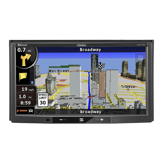 Clarion NX700 Owner's Manual & Installation Manual