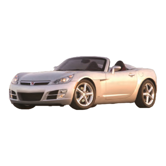 Saturn SKY 2008 Getting To Know Manual