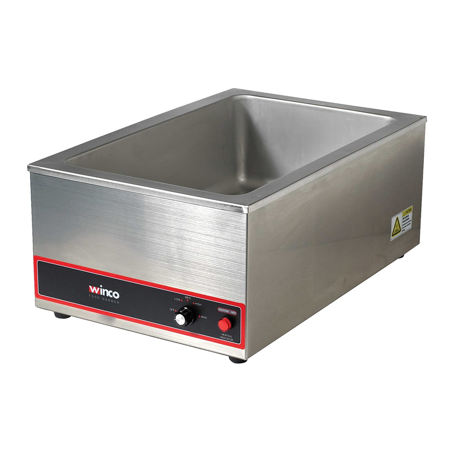 Winco FW-S500 Operating Instructions Manual