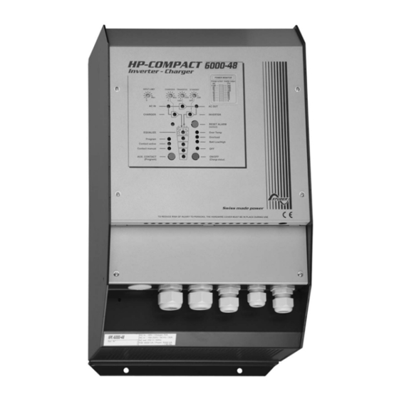 Studer HPC 2800-12, HPC 4400-24, HPC 600-48, HPC 6000-48 User's And Installer's Manual