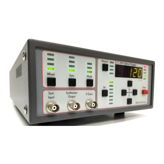 New Focus 3501 User Manual
