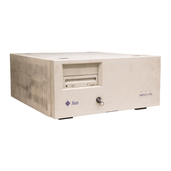 Sun Microsystems SPARCserver 1000 System Installation Manual