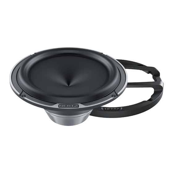 User Manuals: Hertz Mille LEGEND ML 1650.3 Audio Woofer