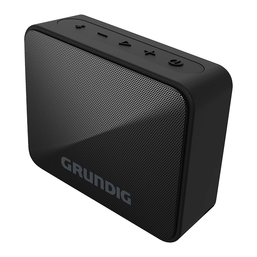 Grundig SOLO-GBT - Bluetooth Speaker Manual