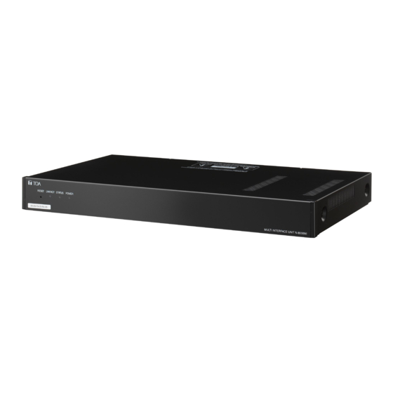Toa N-8000MI Installation Manual