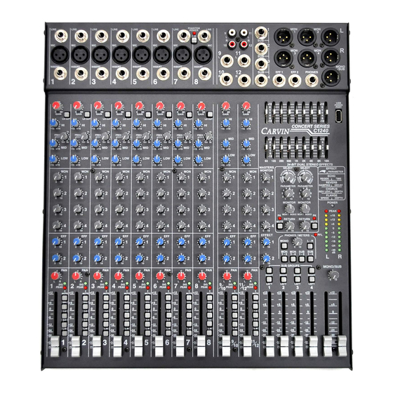 CARVIN C1240 User Manual