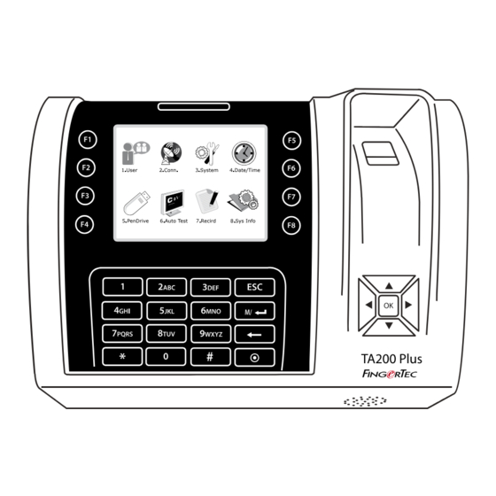 FingerTec TA200 Plus Installation Manual