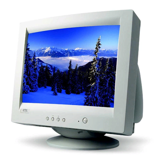 CTX VL700S MONITOR OPERATING INSTRUCTIONS MANUAL | ManualsLib