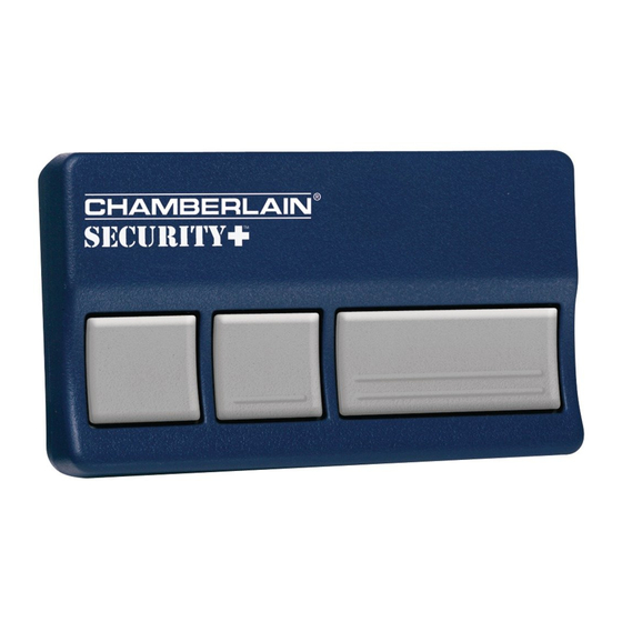 Chamberlain security 953cb remote control owner s manual manualslib