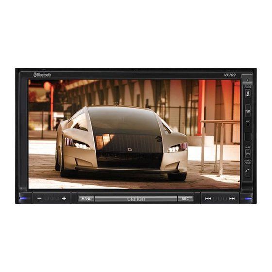 CLARION VX709 CAR VIDEO SYSTEM OWNER'S MANUAL & INSTALLATION MANUAL