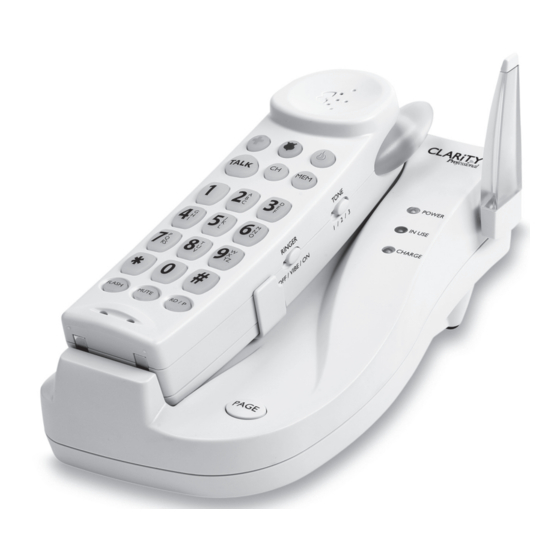 CLARITY C4105 CORDLESS TELEPHONE USER MANUAL ManualsLib