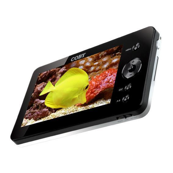 COBY VZON PMP4320 PORTABLE MULTIMEDIA PLAYER INSTRUCTION MANUAL