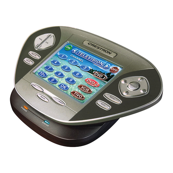 CRESTRON MT1000C REMOTE CONTROL PROGRAMMING MANUAL ManualsLib