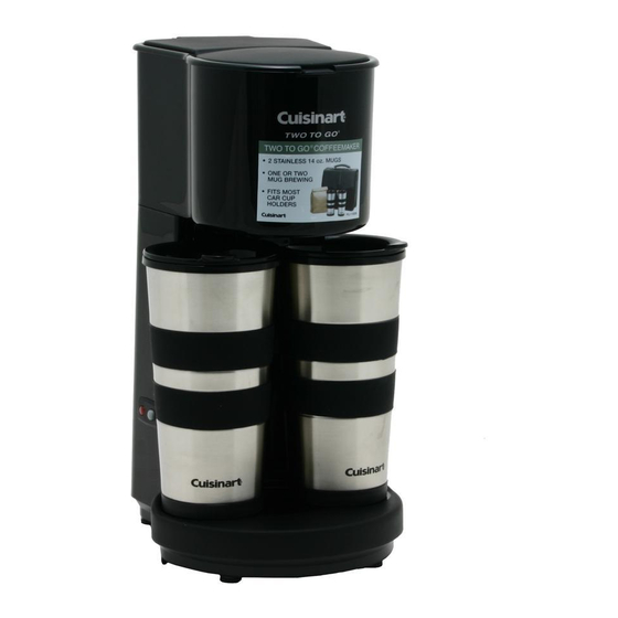 Cuisinart Two-to-Go 3.5-Cup Coffee Maker TTG-500 Reviews