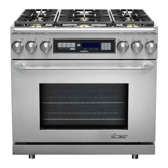 DACOR EPICURE ER36DSCH INSTALLATION INSTRUCTIONS MANUAL Pdf Download