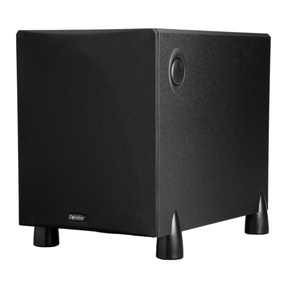 definitive technology powerfield subwoofer manual