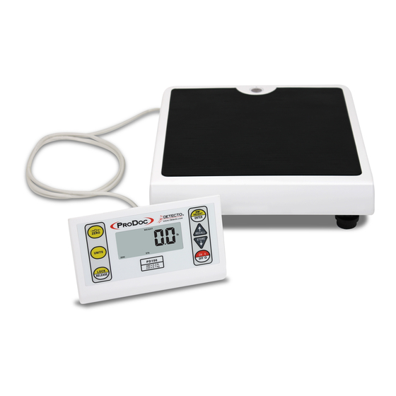 DETECTO PRODOC PD100 SCALES SPECIFICATIONS ManualsLib