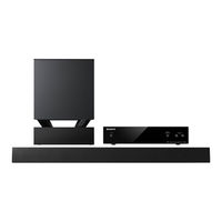 Sony HT-CT550W Operating Instructions Manual