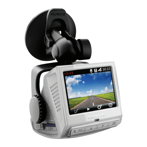 Papago dashcam P1 Pro Quick Start Manual