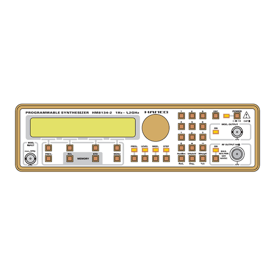 Hameg HM8134-2 Manual